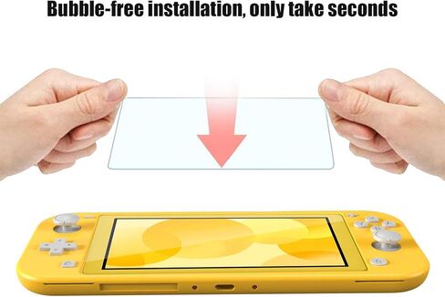 [3 حزم] حامي الشاشة سويتش لايت، واقي شاشة من الزجاج المقوى جوتو، واقي شاشة زجاجي حقيقي بحافة مستديرة لجهاز نينتندو سويتش لايت 2019 in Kuwait