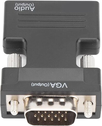 محول Dilwe 1080P HDMI إلى VGA، محول VGA إلى HDMI، محول مزامنة الصوت والفيديو HDMI أنثى إلى VGA ذكر مع كابل صوت 3.5 مم لشاشات أجهزة الكمبيوتر المحمولة in Kuwait