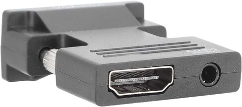 محول Dilwe 1080P HDMI إلى VGA، محول VGA إلى HDMI، محول مزامنة الصوت والفيديو HDMI أنثى إلى VGA ذكر مع كابل صوت 3.5 مم لشاشات أجهزة الكمبيوتر المحمولة in Kuwait