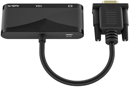 موزع كيبل VGA + 3.5 صوت الى HDMI VGA من ساكو 1 في 2 مع منفذ USB متوافق مع الكمبيوتر واللاب توب وشاشة التلفزيون وجهاز العرض HDMI الخارجية 1080P in Kuwait