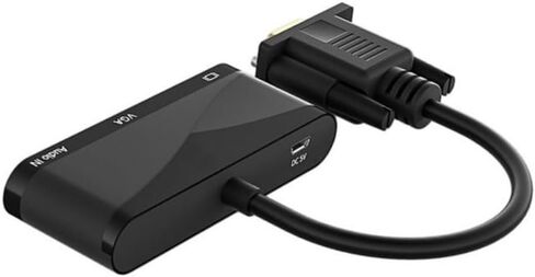 موزع كيبل VGA + 3.5 صوت الى HDMI VGA من ساكو 1 في 2 مع منفذ USB متوافق مع الكمبيوتر واللاب توب وشاشة التلفزيون وجهاز العرض HDMI الخارجية 1080P in Kuwait