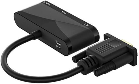 موزع كيبل VGA + 3.5 صوت الى HDMI VGA من ساكو 1 في 2 مع منفذ USB متوافق مع الكمبيوتر واللاب توب وشاشة التلفزيون وجهاز العرض HDMI الخارجية 1080P in Kuwait