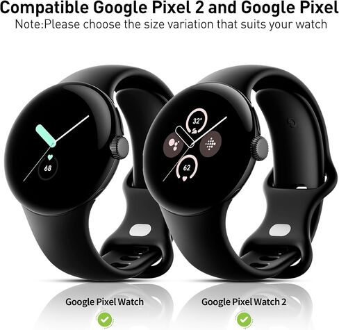 Suoman 3-Pack for Google Pixel Watch 3/2/1 41mm Case, [Anti-Scratch] 9H Tempered Glass Screen Protector+ All-Round PC Glossy Protective Cover Bumper in Saudi Arabia
