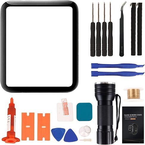 Compatible with Apple Watch Series 2/3 38mm Screen Replacement - Front LED Glass Lens Replacement Repair Kit & Watch Glass Repair (No LCD Screen and Touch Digitizer)(Series 2/3 38mm) in Kuwait