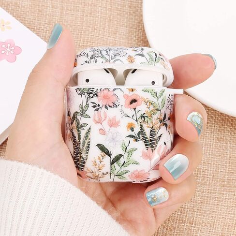 Olytop for Airpods 2nd/1st Generation Case Leopard, Cute Cheetah Print Airpods 2nd/1st Generation Protective Hard Skin Women Girl with Keychain for Apple iPod 2/1 Gen Case- Black/Grey Leopard in Kuwait