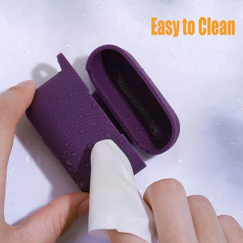 DGege Silicone Case Cover Compatible with Apple AirPods Pro, Protective Soft Case with Carabiner for Airpods Pro 2 in Kuwait