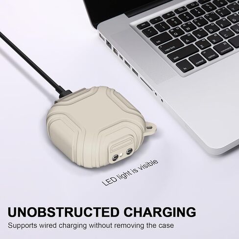 [Secure Lock] Silicone Case for SHOKZ OpenFit Open-Ear True Wireless Bluetooth Headphones Full Body Anti-Scratch Shockproof Protective Cover for SHOKZ OpenFit T910 Earbuds with Keychain (Black) in Kuwait