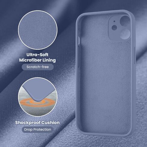 Cordking iPhone 11 Case, Silicone [Square Edges] & [Camera Protecion] Upgraded Phone Case with Soft Anti-Scratch Microfiber Lining, 6.1 inch, Black in Saudi Arabia