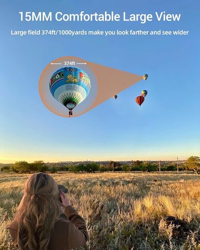 مناظير لمشاهدة الطيور، مناظير مدمجة مقاس 12 × 25 للبالغين، مجهر مقاوم للماء عالي القوة مع رؤية كبيرة ورؤية واضحة منخفضة الإضاءة، مناظير صغيرة للأطفال للصيد والسفر وحفلات التنزه سيرًا على الأقدام in Kuwait