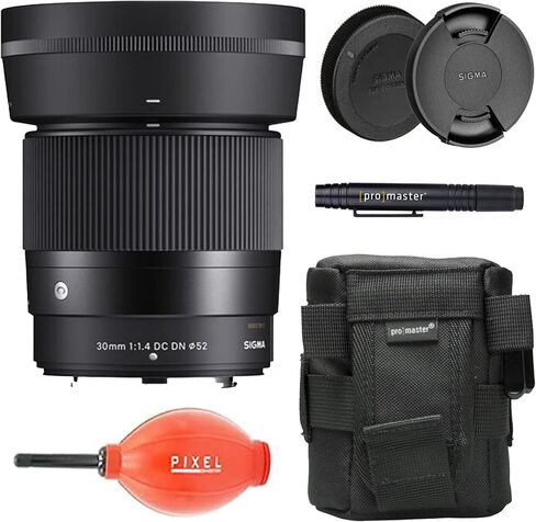 Sigma 30mm f/1.4 DC DN Contemporary Lens for Nikon Z Mount with Advanced Accessory & Travel Bundle | 302973 | Sigma 30mm Nikon Z Lens in Saudi Arabia
