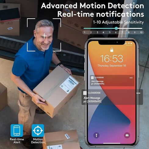 DEKCO 2K Solar Security Camera Wireless Outdoor, 360 Degree Rotating Pan Tilt Home Surveillance System with Spotlight and Sound Alarm, Night Vision, Motion Detection, 2 Way Talk, Requires 2.4GHz WiFi in Kuwait