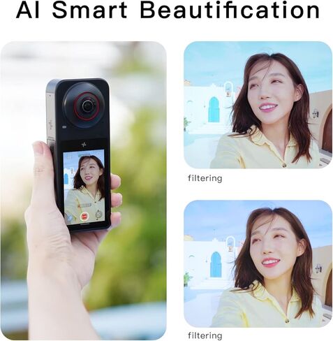 Labpano PilotPano 360 Degree Camera,5.7K 360°,3,1" Touch Screen,CMOS sensors,AI Editing, Live Streaming, HDR,Webcam,PilotSteady in Kuwait
