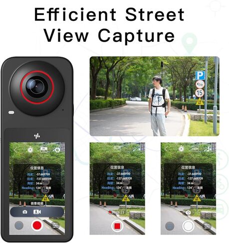 Labpano PilotPano 360 Degree Camera,5.7K 360°,3,1" Touch Screen,CMOS sensors,AI Editing, Live Streaming, HDR,Webcam,PilotSteady in Kuwait