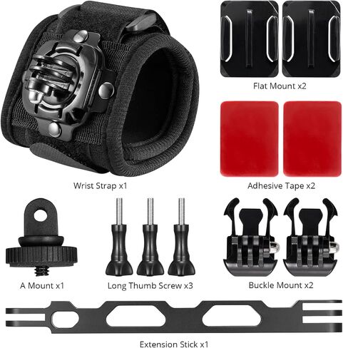 AKASO Action Camera Bike Kit Compatible for EK7000/EK7000 Pro/Brave 4/Brave 4 Pro/Brave 7 LE/Brave 7/Brave 8/V50X/V50 Pro/V50 Elite/GoPro Hero 11 10 9 8 7/DJI/Apexcam Action Camera in Kuwait