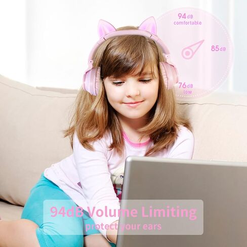 Boys Headphones, Sword Light up Headphone, Kids Bluetooth Headphones Wireless for Boys Girls Toddler Amazon Fire Tablet/Laptop/Pad/Schoo (Black Sword) in Kuwait
