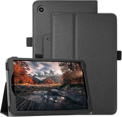 حافظة JKhandy لجهاز TCL TAB 8 LE موديل 9137W إصدار 2023، (لا تناسب TCL Tab 8 الموديل: 9038S)، غطاء تابلت جلدي واقٍ مع حامل قلم رصاص، أسود in Kuwait
