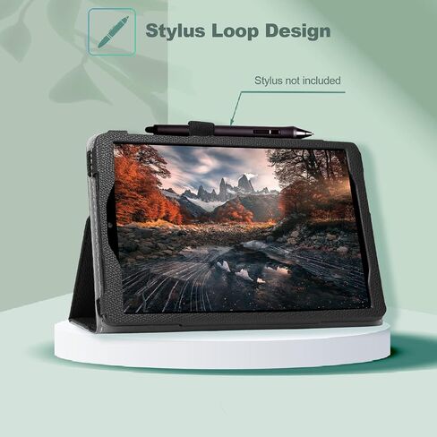 حافظة JKhandy لجهاز TCL TAB 8 LE موديل 9137W إصدار 2023، (لا تناسب TCL Tab 8 الموديل: 9038S)، غطاء تابلت جلدي واقٍ مع حامل قلم رصاص، أسود in Kuwait