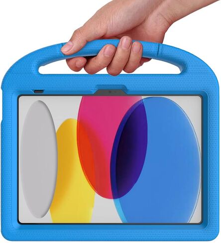 SUPLIK Kids Case for iPad A16 11-Inch 2025 (11th Gen) & iPad 10th Generation (10.9" 2022), Durable Shockproof Stand Cover with Screen Protector/Pencil Holder/Handle for Kids, Pink in Kuwait