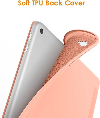 حافظة DTTO لجهاز iPad Air 2 (إصدار 2014)، حافظة ذكية رفيعة للغاية وخفيفة الوزن مع حامل ثلاثي الطي مع غطاء خلفي مرن ناعم من مادة TPU لجهاز Apple iPad Air 2 (موديل A1566/A1567)، أخضر منتصف الليل in Kuwait