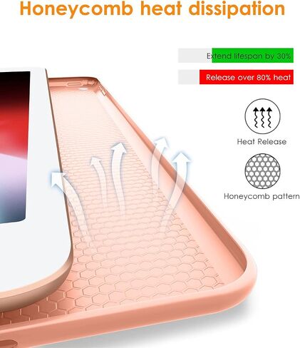 حافظة DTTO لجهاز iPad Air 2 (إصدار 2014)، حافظة ذكية رفيعة للغاية وخفيفة الوزن مع حامل ثلاثي الطي مع غطاء خلفي مرن ناعم من مادة TPU لجهاز Apple iPad Air 2 (موديل A1566/A1567)، أخضر منتصف الليل in Kuwait