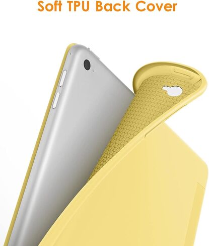 حافظة DTTO لجهاز iPad Air 2 (إصدار 2014)، حافظة ذكية رفيعة للغاية وخفيفة الوزن مع حامل ثلاثي الطي مع غطاء خلفي مرن ناعم من مادة TPU لجهاز Apple iPad Air 2 (موديل A1566/A1567)، أخضر منتصف الليل in Kuwait