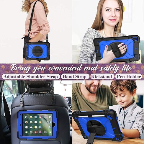 BMOUO Case for iPad 6th/5th Generation Case (9.7 inch, 2018/2017), Black in Kuwait