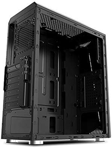 Bgears b-Vigor RGB Mid Tower مع ضوء RGB أمامي وزجاج مقسى جانبي وثيرمالتيك ذكي 500 وات 80+ وحدة PSU بيضاء معتمدة، طاقة مستمرة مع مروحة تبريد فائقة الهدوء مقاس 120 مم in Kuwait