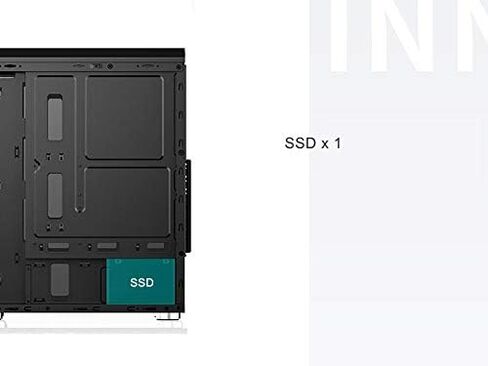 Bgears b-Vigor RGB Mid Tower مع ضوء RGB أمامي وزجاج مقسى جانبي وثيرمالتيك ذكي 500 وات 80+ وحدة PSU بيضاء معتمدة، طاقة مستمرة مع مروحة تبريد فائقة الهدوء مقاس 120 مم in Kuwait