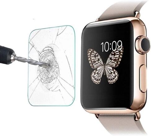 Watch Screen Protector (3 Pack) Compatible Garmin Forerunner 35 Tempered Glass Film Anti-Scratch High Definition Full Coverage and (1Pack) Silicone Case for Smart watch in Saudi Arabia