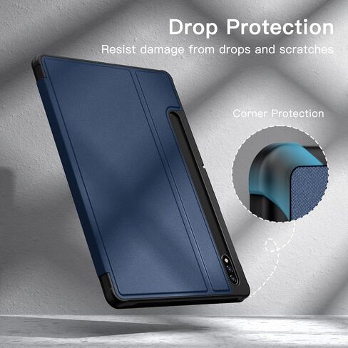 JETech Folio Case for Samsung Galaxy Tab S8/S7 11" (2022/2020), Black in Saudi Arabia