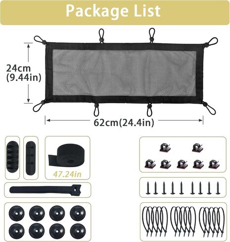 بيليتشتو منظم لتنظيم الكيبلات اسفل المكتب، منظم كيبلات شبكي لتنظيم الكابلات، منظم اسلاك بسعة كبيرة للمكتب وغرفة الكمبيوتر والمكتب القائم، اسود سهل التركيب in Kuwait