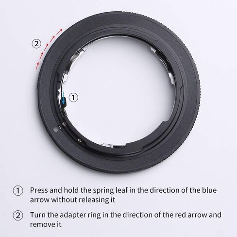 K&F Concept Lens Mount Adapter, Olympus OM Lens to EF Camera for 1D, 1DS, Mark II, III, IV, 5D, Mark II, 7D, 40D, 50D, 60D, 70D, Digital Rebel T2i, T3, T3i, T4i, T5i, SL1 in Saudi Arabia