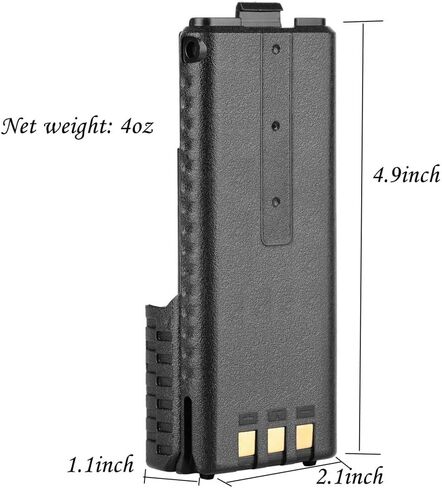 KCTIN Replacement Battery with USB Charging Cable for Baofeng (7.4V 3800mAh BL-5) Walkie Talkies BF-F8HP UV-5R UV5R Plus UV-5RTP UV-5RB BF-F8 BF-F8+ (2 Packs) in Saudi Arabia