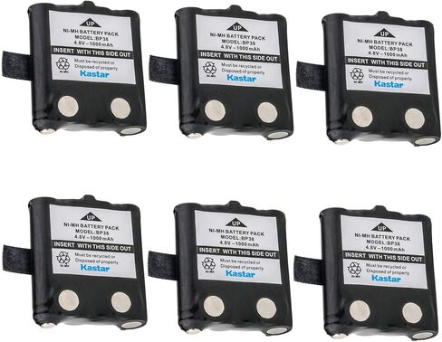 Kastar 2-Pack Ni-MH 4.8V 1000mAh Two-Way Radio Battery Replacement for Uniden BP38, BP-38, BP39, BP-39, BP40, BP-40, Uniden BT537, BT1013, BT-537, BT-1013, FPB9404, GMR635, GMR635-2CK, GMR638, GMR645 in Kuwait