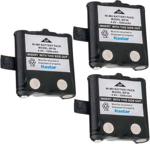 Kastar 2-Pack Ni-MH 4.8V 1000mAh Two-Way Radio Battery Replacement for Uniden BP38, BP-38, BP39, BP-39, BP40, BP-40, Uniden BT537, BT1013, BT-537, BT-1013, FPB9404, GMR635, GMR635-2CK, GMR638, GMR645 in Saudi Arabia
