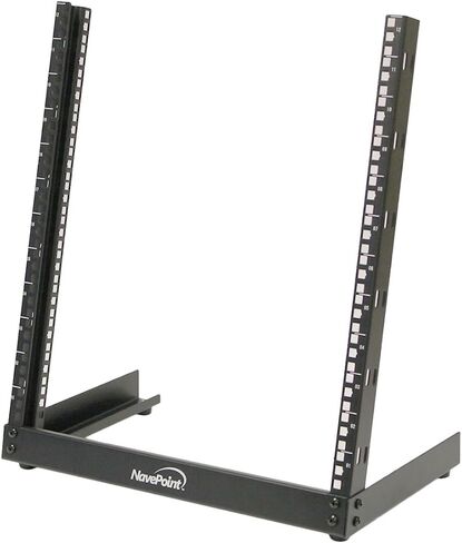 NavePoint 12U 19 Inch Desktop Open Frame 2 Post Server Desk Rack Free Standing W/Hardware in Saudi Arabia
