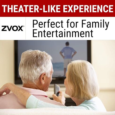 مكبر صوت ZVOX SB380 للتلفزيون مع تعزيز حوار AccuVoice، مكبر صوت من الألومنيوم مع مضخم صوت مدمج، شريط مكبر صوت منزلي قابل للتثبيت على الحائط للحصول على صوت أكثر وضوحًا، شريط صوت تلفزيون 35.5 بوصة مع تسوية الإخراج in Kuwait