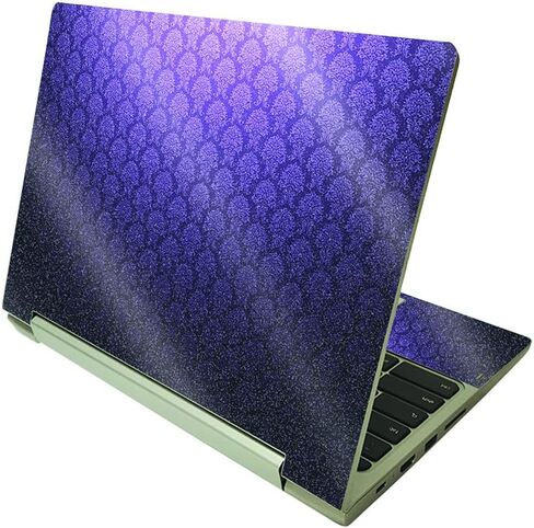 MightySkins Glossy Glitter Skin Compatible with Lenovo IdeaPad Flex 3 Chromebook 2-in-1 11.6" (2021) - Antique Purple | Protective, Durable High-Gloss Glitter Finish | Easy to Apply | Made in The USA in Kuwait
