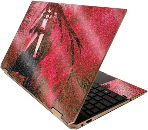 MightySkins Glossy Glitter Skin for HP Spectre x360 15" (2020) - Composition Book | Protective, Durable High-Gloss Glitter Finish | Easy to Apply, Remove, and Change Styles | Made in The USA in Kuwait