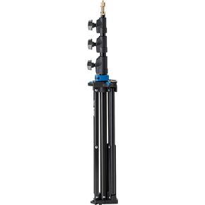 Kupo Midi Click Light Stand, Interlocking Aluminum Stand with Air Cushion, Maximum Height 8', Folds to 27.9',Portable Design for Studio and Location, Silver (KS041711) in Kuwait