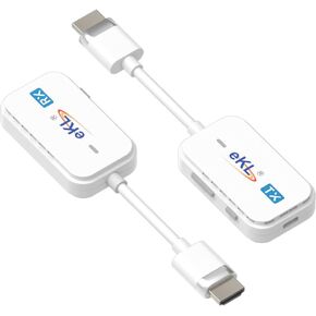 موسع HDMI اللاسلكي eKL 1080P@60 هرتز 98 قدمًا/30 مترًا يدعم 5 جيجا هرتز لبث صوت الفيديو من الكمبيوتر المحمول والكاميرا وصندوق الكابل وNetflix وPS5 إلى جهاز العرض وتوصيل HDTV وتشغيل بدون سائق in Kuwait