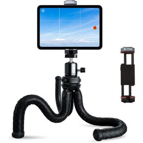 Fotopro Flexible Phone Tripod, Mini Camera Tripod with Wireless Remote Phone Holder, 360° Rotation Extendable Phone Tripod Stand for Video Recording Vlogging Live Streaming