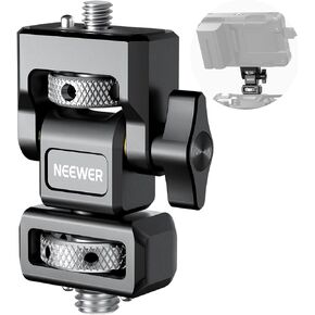 NEEWER Camera Monitor Mount with 3/8" ARRI Locating Thumbscrew, 1/4" Screw for 5" & 7" Monitor Compatible with Atomos Ninja V, 360° Swivel 180° Tilt Damping Adjustable, Compatible with SmallRig, MA004