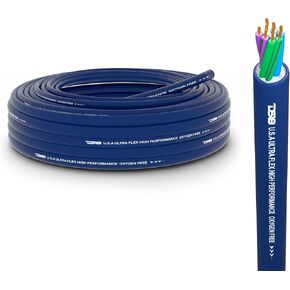 DS18 SW-9.18GA-25FT 9 موصل 18 قياس 4 قنوات Ultra Flex 9 سلك مكبر صوت كابلات سرعة إخفاء سلك مكبر الصوت سلك مكبر صوت للسيارة - كابل متعدد القنوات بطول 25 قدم in Kuwait