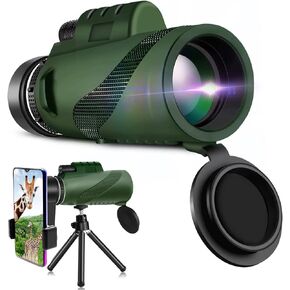 BLACKICE 40X60 Monocular Telescope High Power for Smartphone, Monocular for Adult with BAK-4 Prism for Hunting Wildlife Bird Watching Travel Camping Hiking in Kuwait