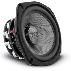 DS18 PRO-CF69.2NR 6 x 9 Inches Water Resistant Loudspeaker - Mid-Bass Carbon Fiber Cone and Neodymium Rings Magnet 600 Watts 2-Ohms - Ideal for Motorcycle & Motorsports (1 Speaker)