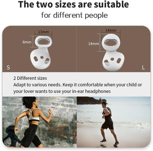 [8 أزواج] من أجل سماعات الأذن Galaxy Buds Live، غطاء أطراف الأذن من السيليكون المضاد للانزلاق متوافق مع ملحقات غطاء سماعات الأذن Samsung Galaxy Buds Live سماعات الأذن البديلة (بني) (مقاسان - صغير/كبير) in Kuwait