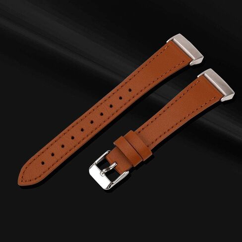 أحزمة جلدية أصلية متوافقة مع أحزمة Fitbit Charge 4 / Charge 3 / Charge 3 SE، أحزمة معصم بديلة رفيعة كلاسيكية للنساء والرجال in Kuwait