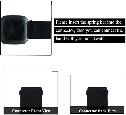 Adjustable Elastic Wrist Band/Ankle Band for Compatible with Fitbit Versa 2/Blaze/Versa/Versa Lite/Versa Special Edition Smartwatch, Stretchy Band for Men and Women in Kuwait