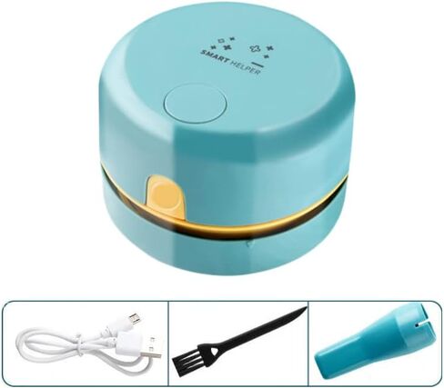 مكنسة كهربائية لسطح المكتب، مكنسة كهربائية صغيرة قابلة لإعادة الشحن الجدول الغبار مكنسة للمنزل والسيارة والمدرسة والمكتب وتنظيف الشعر والفتات والرماد والغبار BOREAS in Kuwait